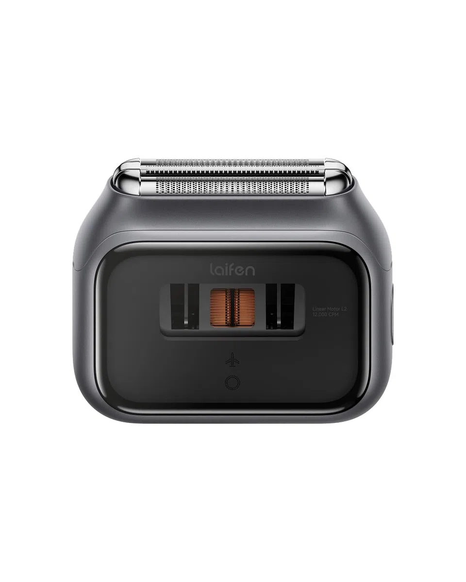 Laifen P3 Pro Rasoio Elettrico, Regolabarba Uomo con Motori ad Alta Velocità Proprietari, 2 Da 12.000 Tagli/Min, Durata Della Batteria Di 100 Minuti, Impermeabilità IPX7, Ideale per Viaggia