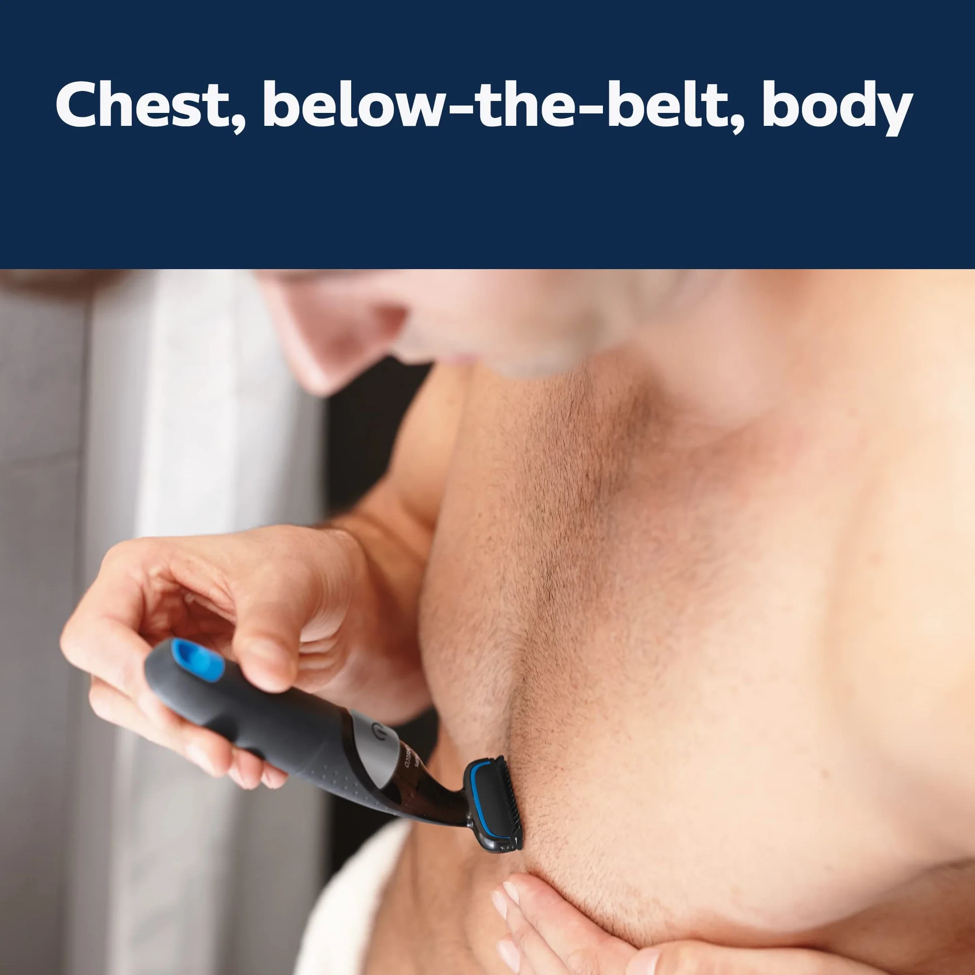 Philips Norelco BG1026/60 Bodygroom Series 1100 Rasoio e Toelettatura per il Corpo Impermeabile