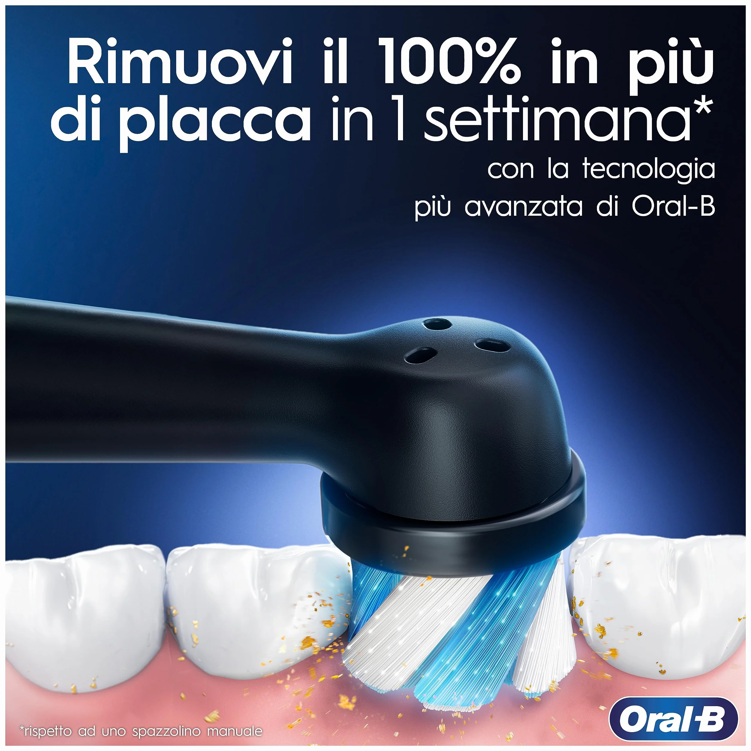 Oral-B iO 6N Spazzolino Elettrico Ricaricabile Nero, 2 Testine, Custodia + Dentifricio