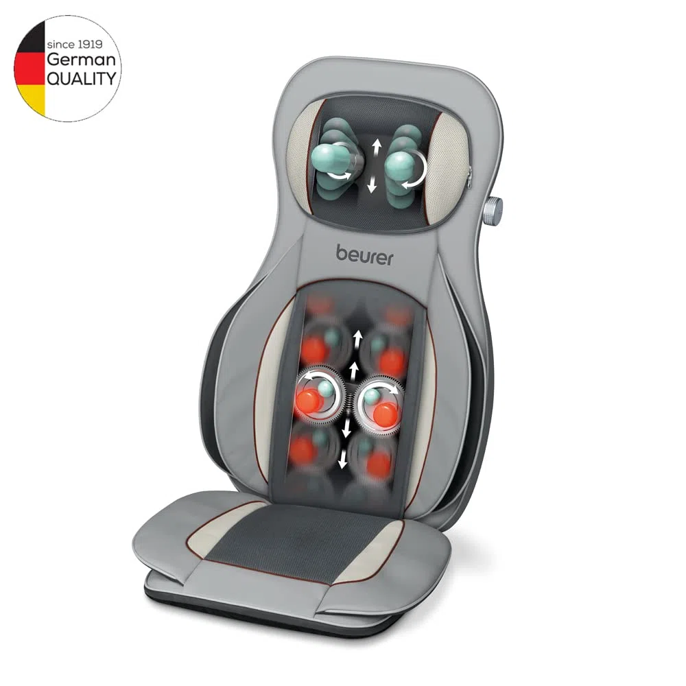 Beurer MG 320 – Coprisedile per Massaggio Shiatsu Benefico ad Aria Compressa e Riscaldamento Attivabile