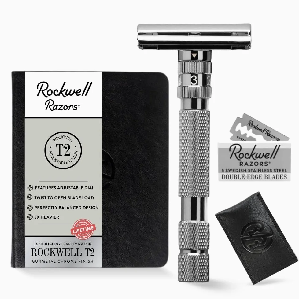 Rockwell rasoio di sicurezza T2 regolabile TTO Gun Metal