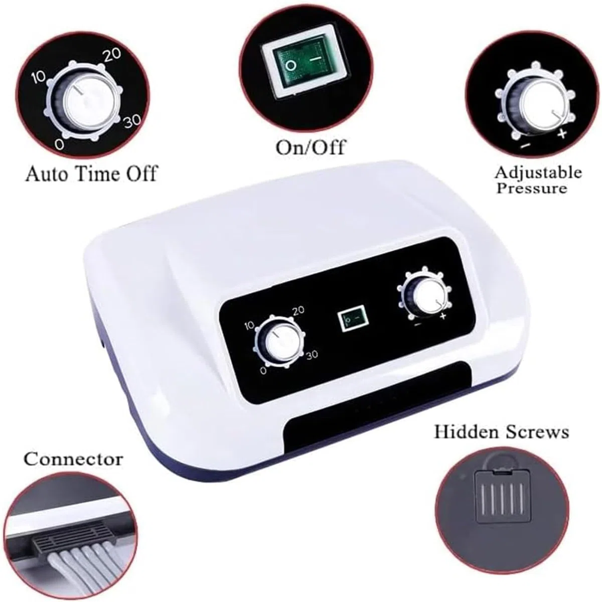 Professionale Apparecchio Massaggiatore Per Gambe, Addome E Braccio, Pressoterapia Per Casa | 6-Camere Massaggiatore Elettrico Compressione D'Aria, Pressoterapia Linfodrenaggio Circolazione Gambe