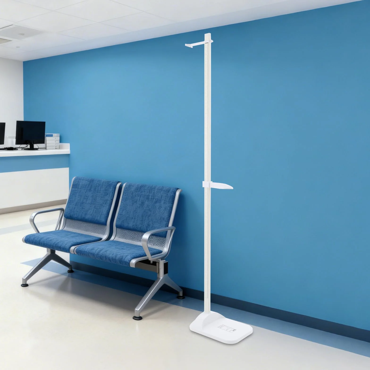 Altimetro portatile stadio stadio stadio 20 – 210 cm/8 – 83 pollici, barra di misurazione dell'altezza medica con due linee di scala, misurazione dell'altezza per casa e clinica