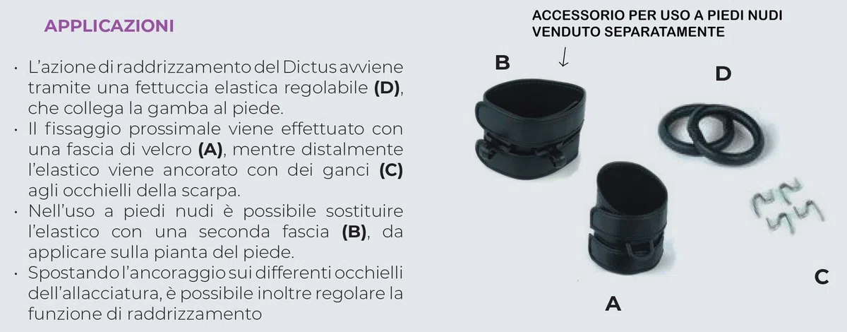DICTUS Podartis mod. TU200 Tutore per Equinismo ambidestro Size L