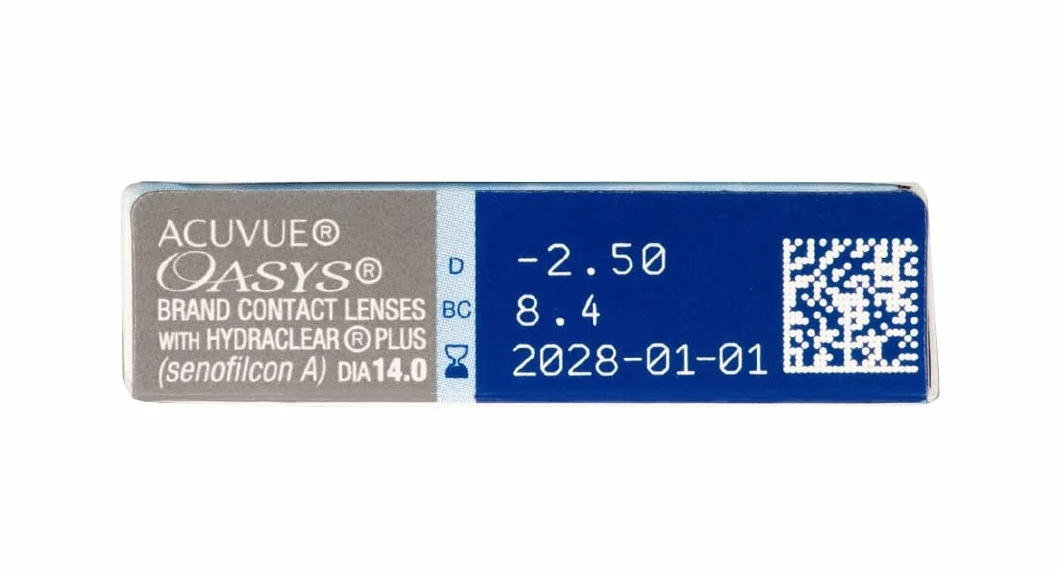 ACUVUE OASYS HYDRACLEAR PLUS Lenti a contatto quindicinali Protezione UV -2.00 BC 8.8 DIA 14.00 12 lenti