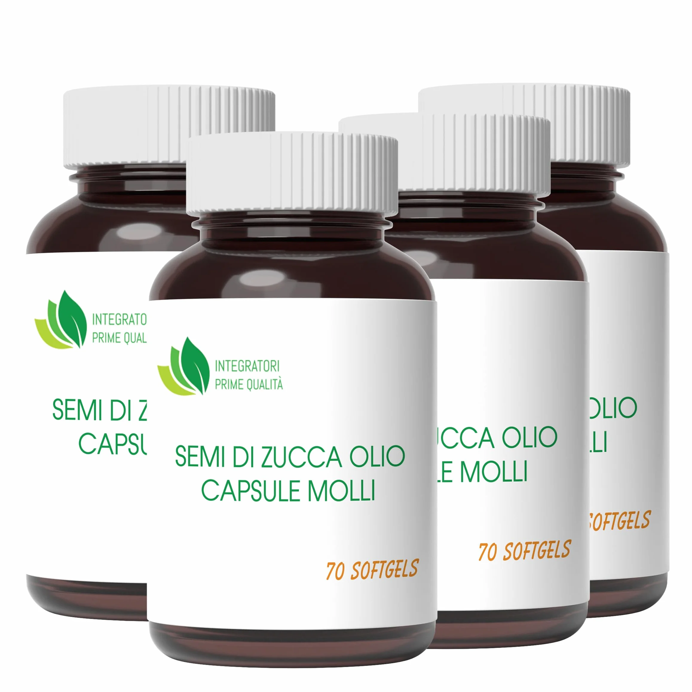 Semi di Zucca Olio Capsule Molli 280 Softgels Acido Linoleico Acido Oleico Omega 3-6-9 Olio Spremuto a Freddo