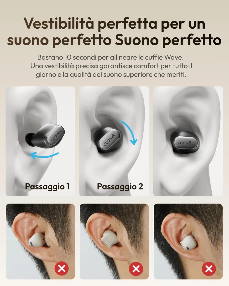 Wave Amplificatore del Suono Smart con Custodia Touchscreen, NeuroFlow AI 2.0, Connessione Bluetooth Doppio Dispositivo, Trasmettitore TV AUX-IN, Audio Nitido per Adulti (Galassia)