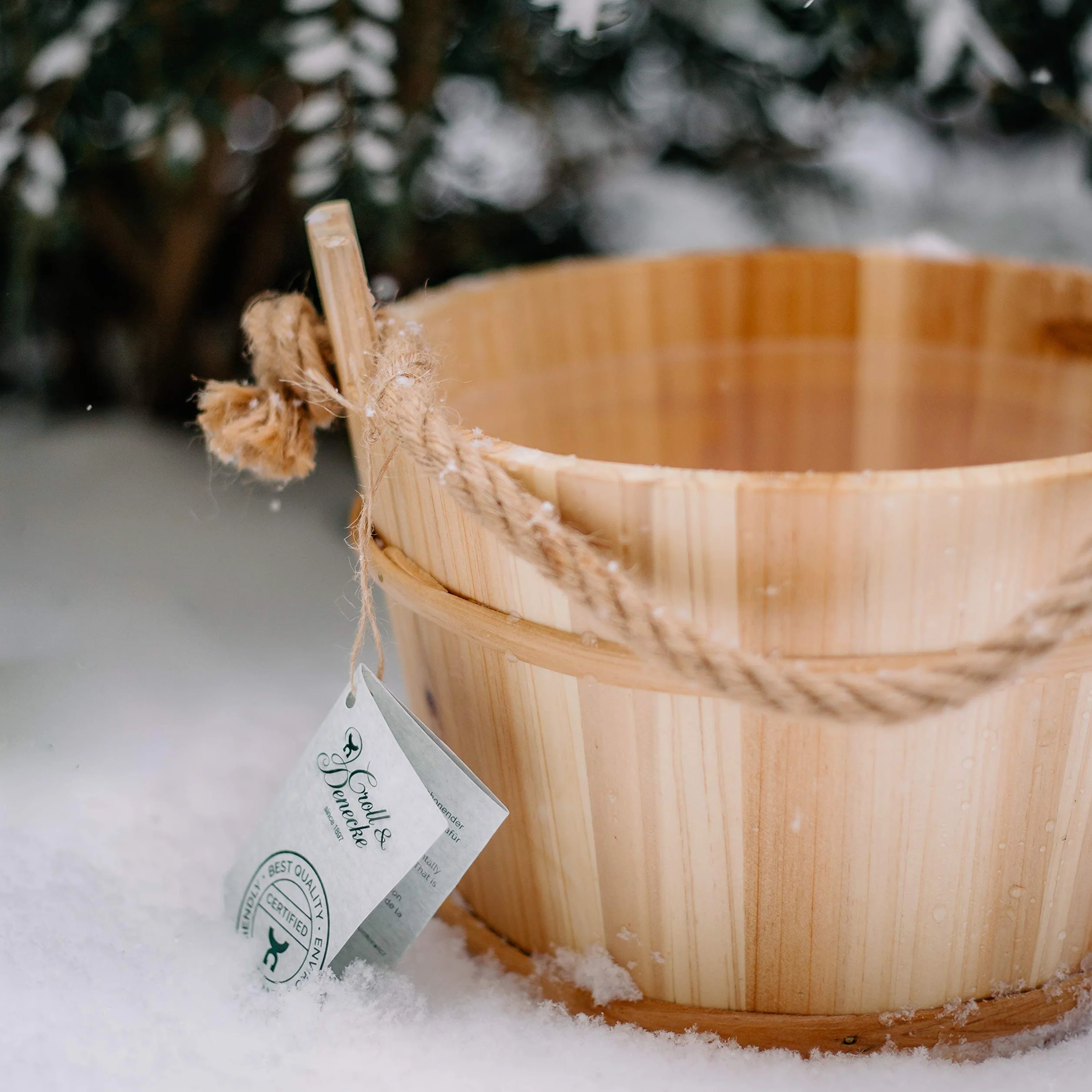 Croll & Denecke Secchiello per sauna in legno 28 cm