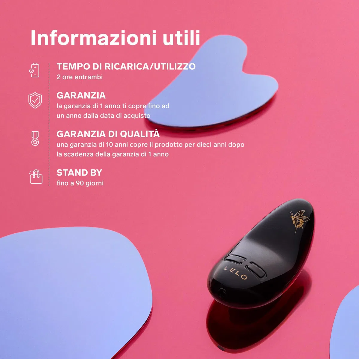LELO NEA 3 Piccolo Massaggiatore Femminile Stimolatore Clitorideo Vibratore Donna Mini Vibratore Vibratori a Proiettile per Donne con 10 Modalità di Piacere e Intensità Variabile, Pitch Nero