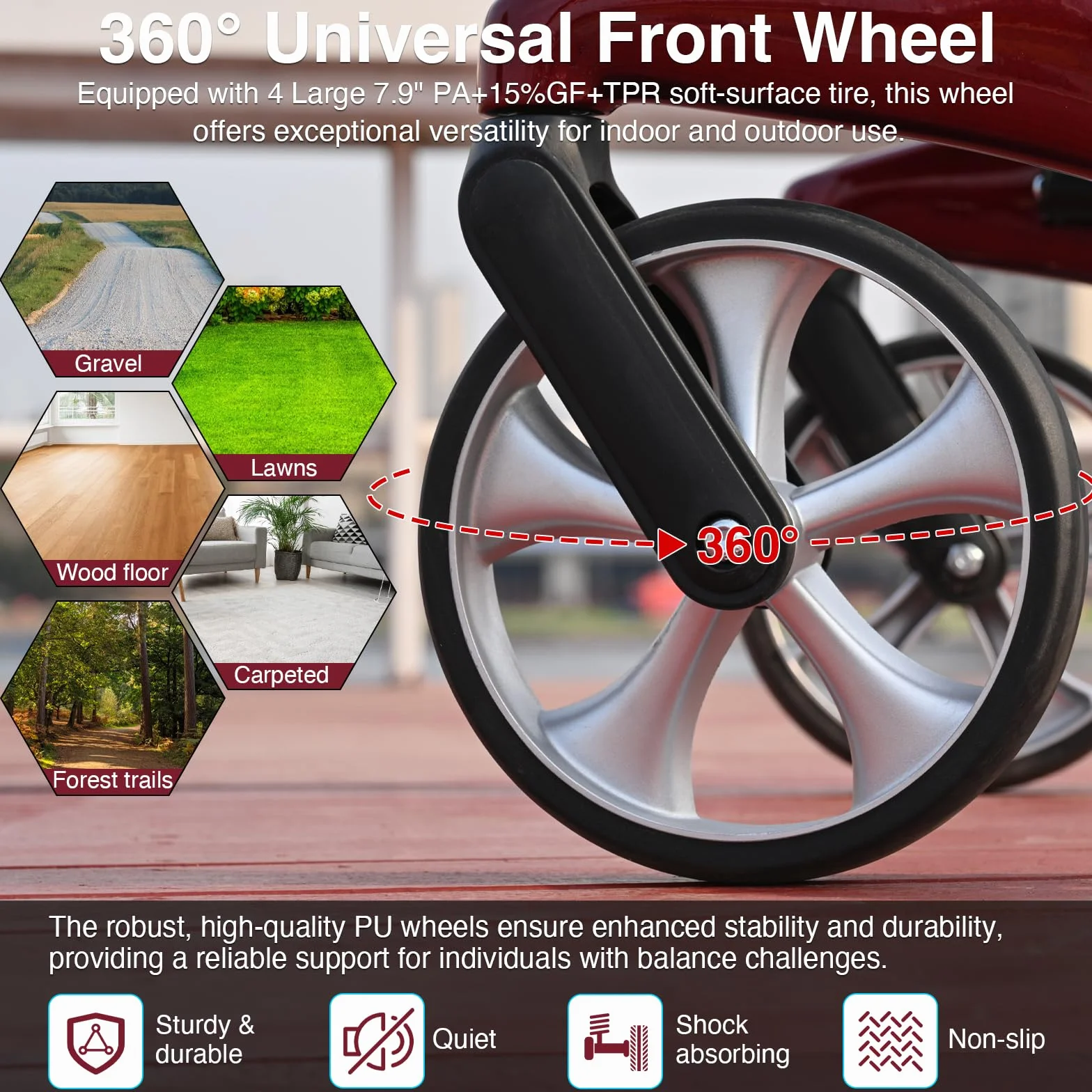 Deambulatore Carbonio Ultralight 5,5 kg: Rollator 4 Ruote Pieghevole e Leggero con Sedile Deambulatore in carbonio per Anziani - Rollator Pieghevoli Leggeri per Viaggi nel Bagagliaio e in Aereo