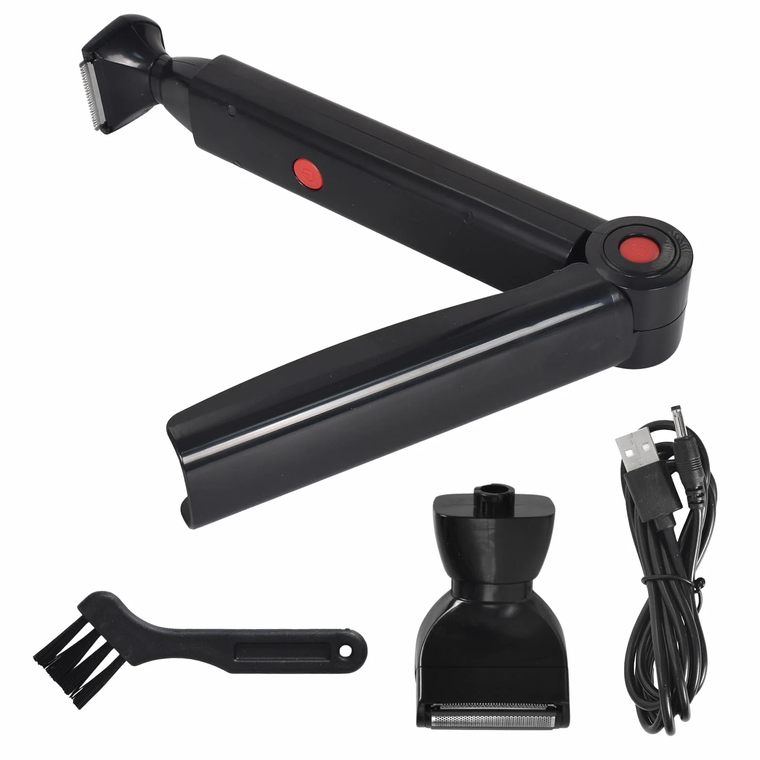 Rasoio elettrico per la schiena uomo pieghevole ricarica USB