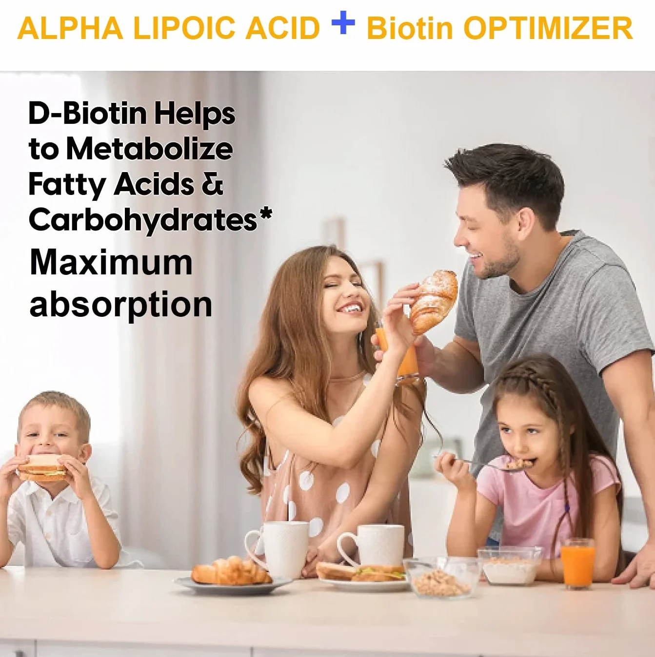 Acido Alfa Lipoico (ALA) + BIOTINA Optimizer 600 mg. 240 capsule vegetali. Antiossidante naturale. Senza glutine. Non OGM. Adatto a vegani