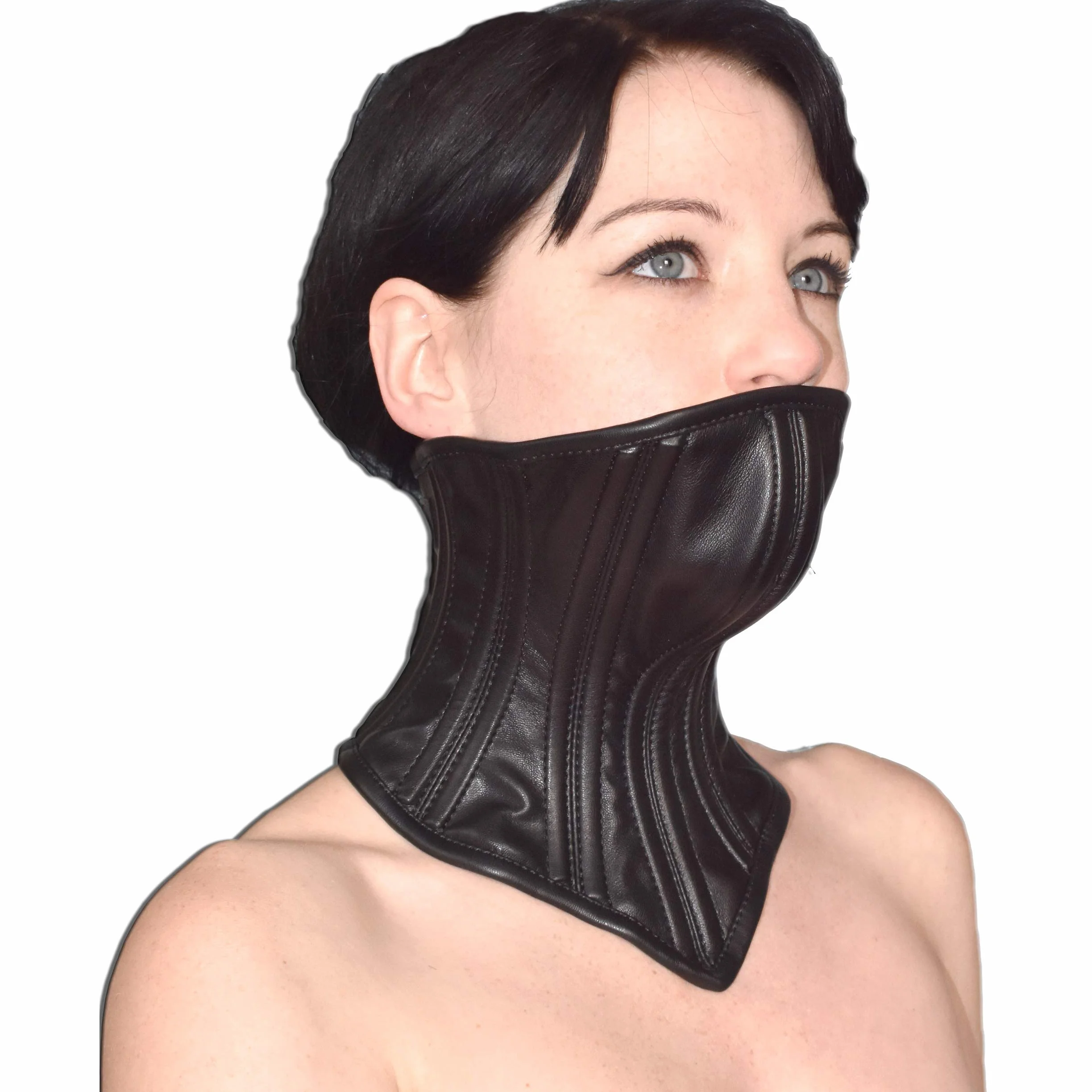 Posture Collar BDSM Collare nero chiudibile