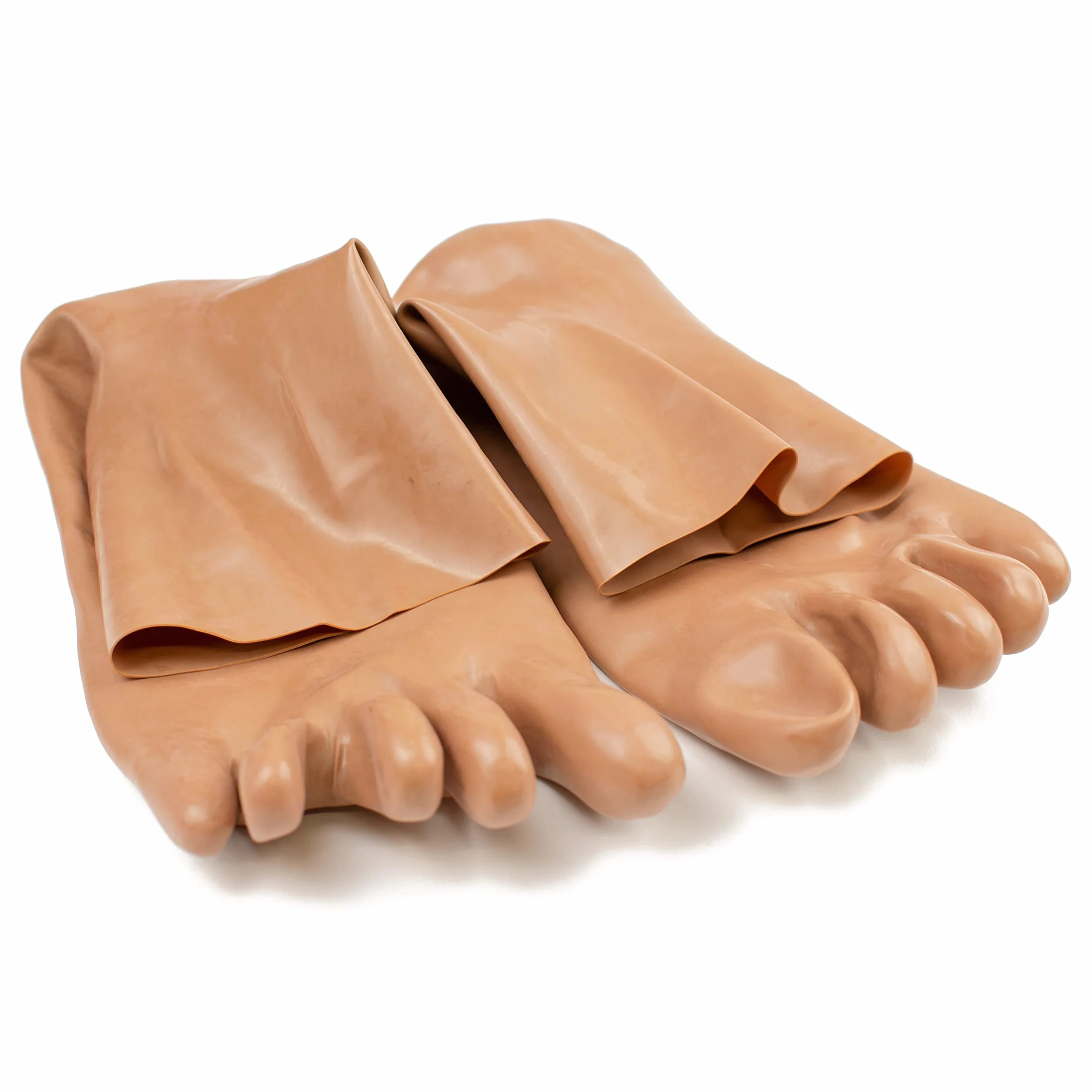 Rubberfashion Calze in lattice sexy corte da dito lunghe al caviglia
