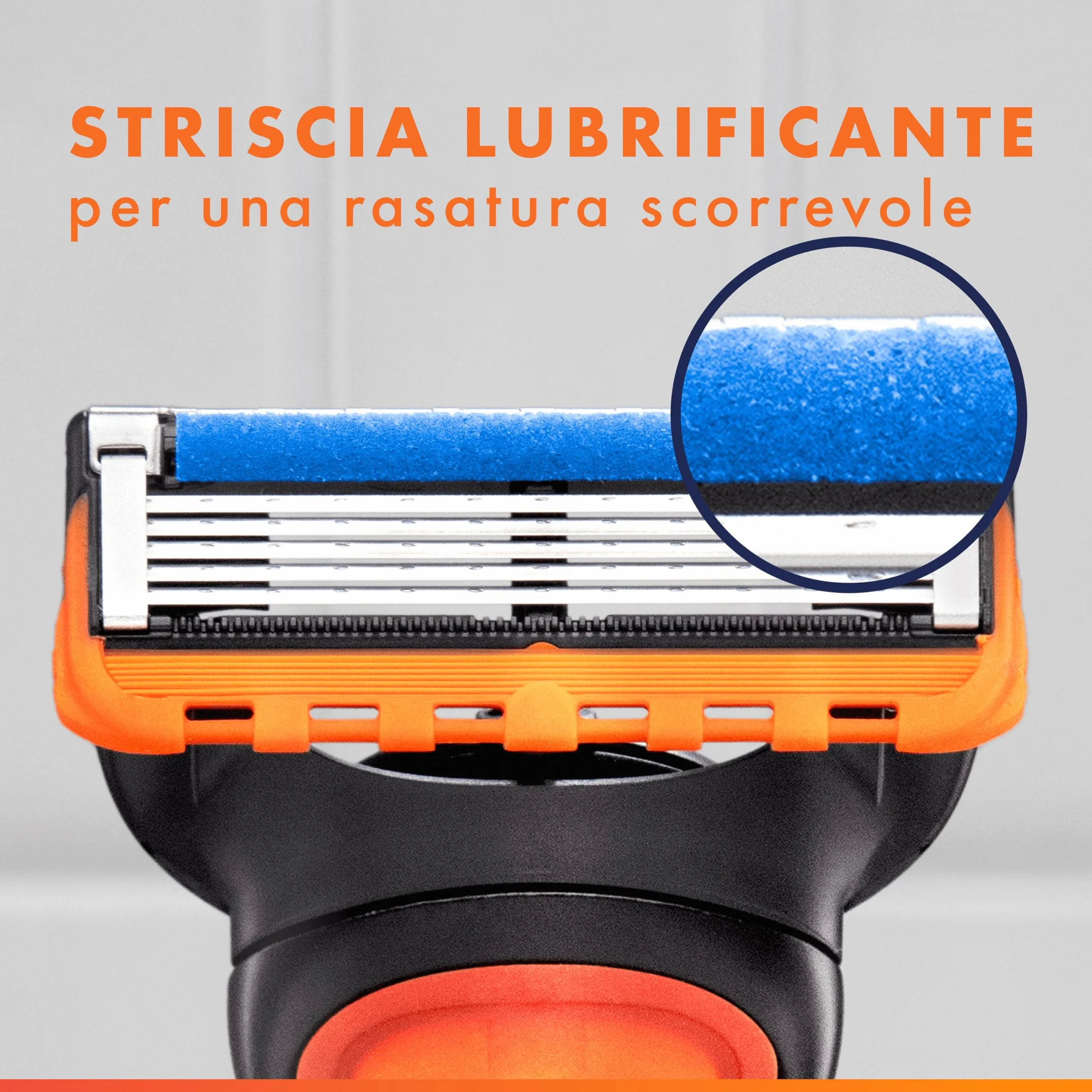 Gillette Fusion5 20 Lamette di Ricambio Rasoio Barba Manuale, 5 Lame, Striscia Lubrificante