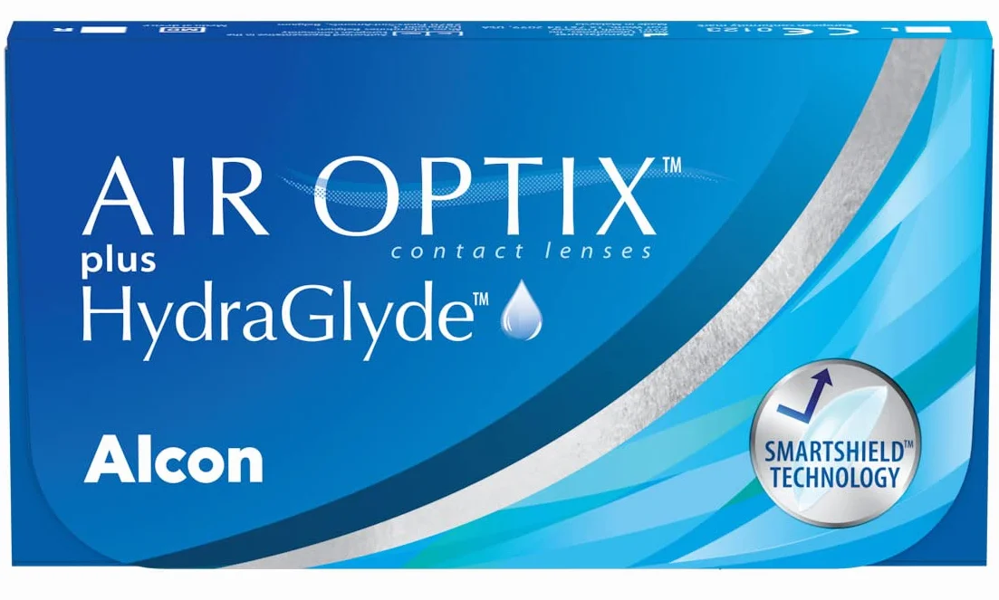 Air Optix Plus HydraGlyde Lenti a Contatto Mensili, 6 Lenti, BC 8.6 mm, DIA 14.2 mm, -5.75 Diopt