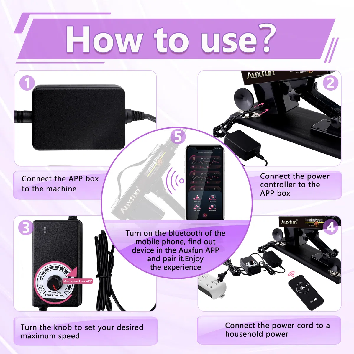 Macchina del sesso Giocattoli per adulti Macchina per giocattoli sessuali per uomo Macchina di spinta controllata da APP con 9 accessori per macchina da massaggio regolabile con connettore 3XLR con di