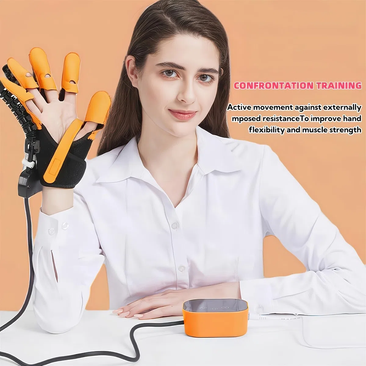 Guanti robotici per Il Recupero da Ictus, Trainer di Riabilitazione Regolabile per Le Dita per emiplegia, artrite, Mano Destra e Sinistra