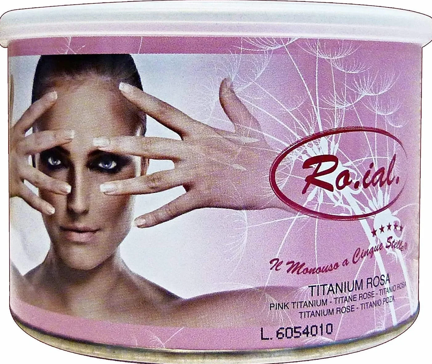 Ro.Ial Cera Barattolo Titanio Rosa - Pacco da 24 x 1200 gr