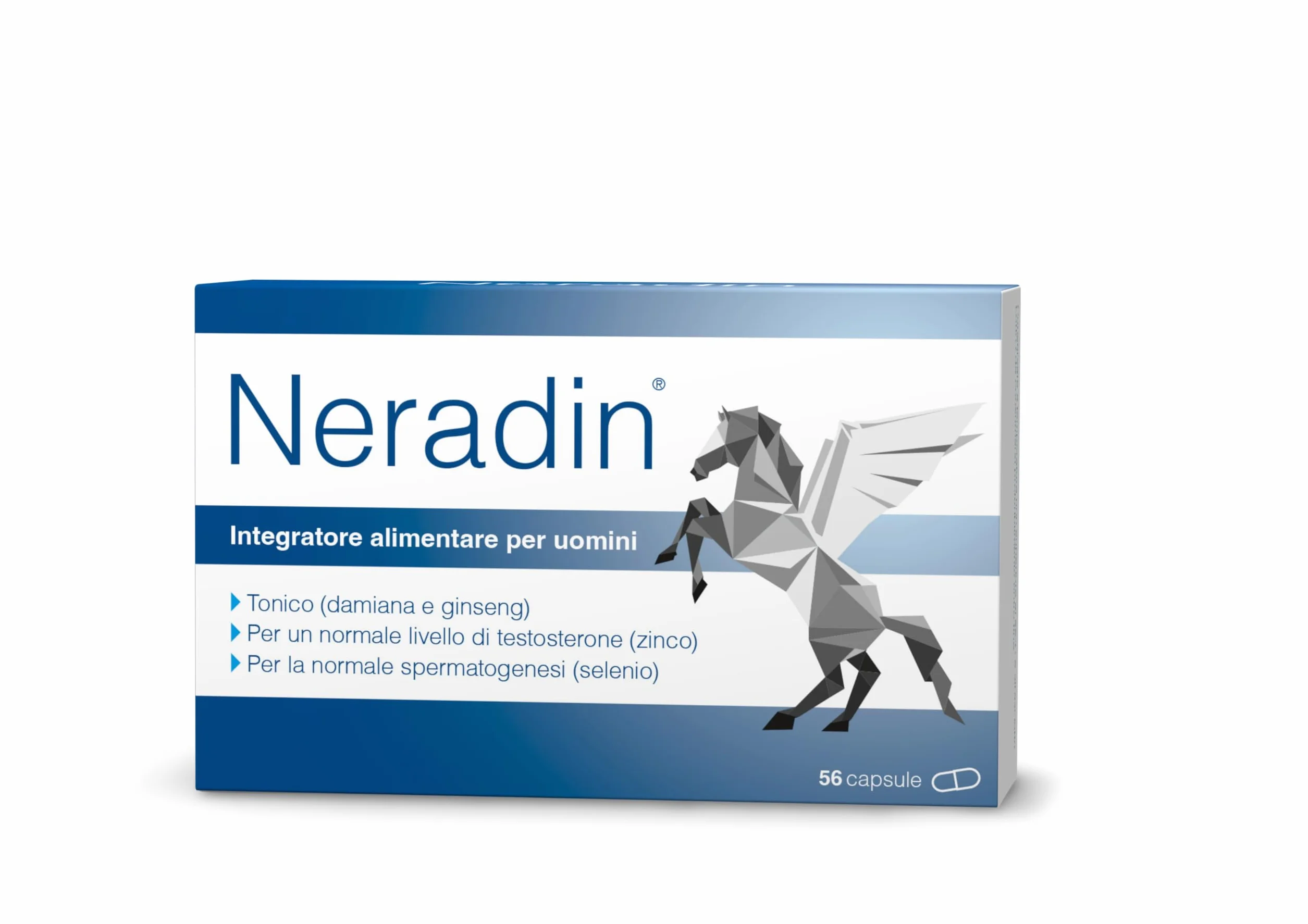 Neradin 56 compresse: Complesso di micronutrienti con damiana, ginseng rosso, zinco, selenio, magnesio e acido folico
