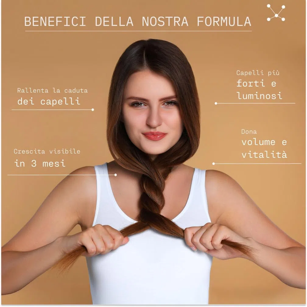 Ultimate Hair Booster - Integratore Liquido con Biotina per la Anticaduta e Ricrescita dei Capelli. Pronto da Bere. Clinicamente Testato per Capelli più Forti e Brillanti. 28 Fiale