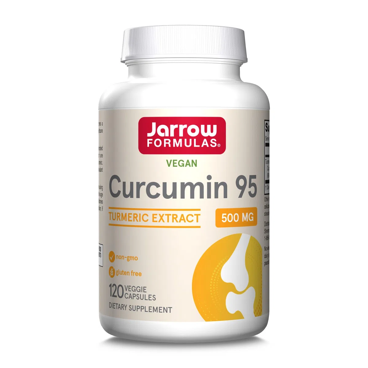 Jarrow Formulas, Curcumina 95, Estratto di Curcuma, 500mg, 120 Capsule vegane, Testato in Laboratorio, Senza Soia, Senza Glutine, Vegetariano, Non OGM