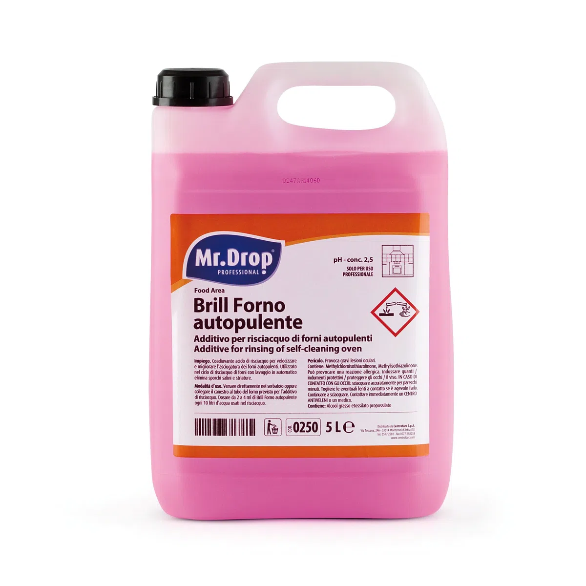 Mr.Drop® BRILL detergente FORNO AUTOPULENTE - 2 taniche da 5 kg
