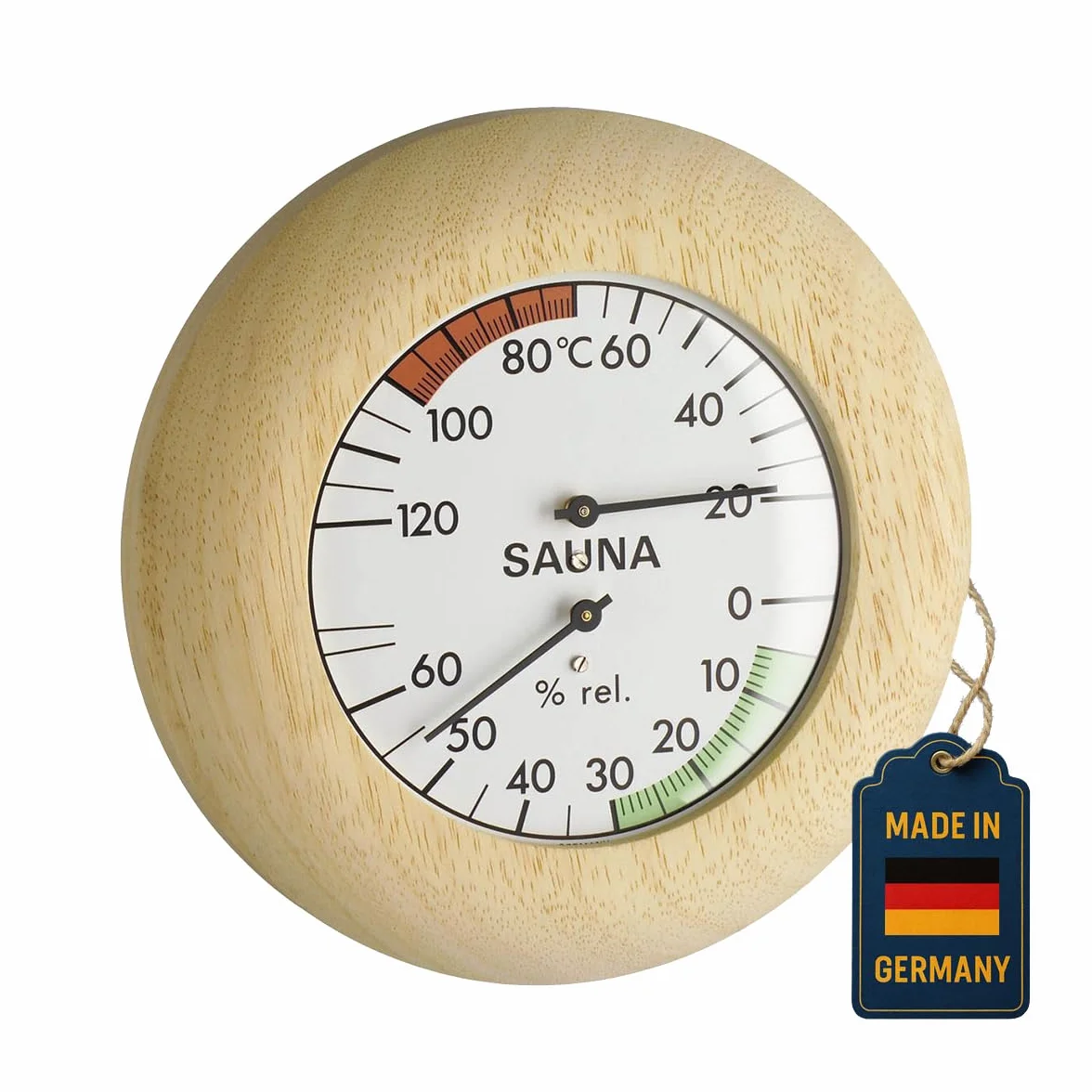 TFA Dostmann Termoigrometro per sauna 40.1028 resistente al calore Made in Germany