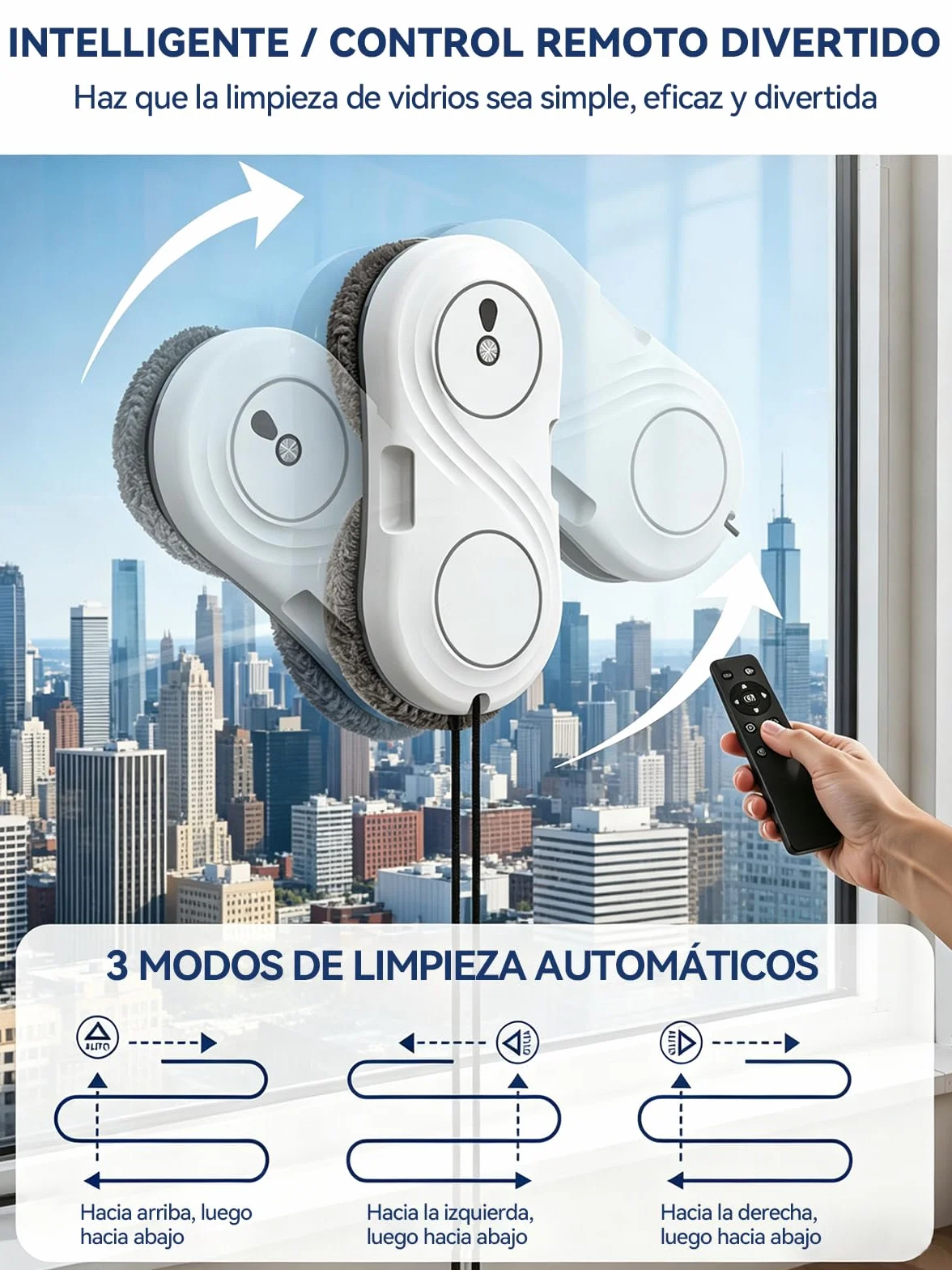 Robot Lavavetri 7000 Pa Motore a Turbina Ultra Sottile 63 mm 3 Modalità di Pulizia WD12D