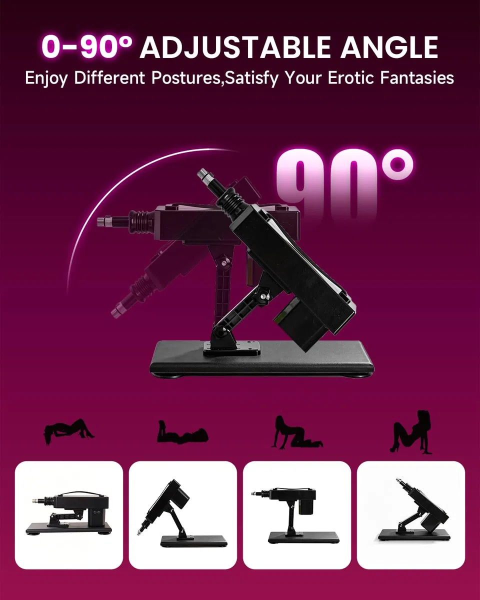 Macchina del Sesso Automatica con 7 Accessori & Telecomando | Sex Machine Elettrica con Movimento Automatico Regolabile | Sexmachine con 3XLR Connettore per Uomo e Donna | Massaggio Punto G & Anale