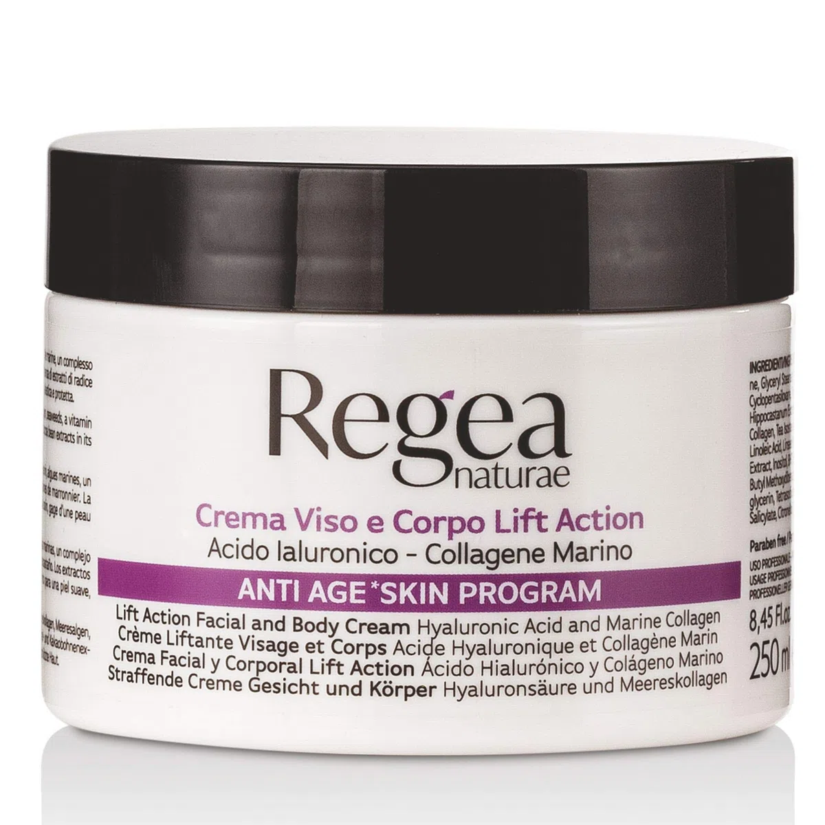 Regea crema multivitaminica acido ialuronico e collagene marino 250ml