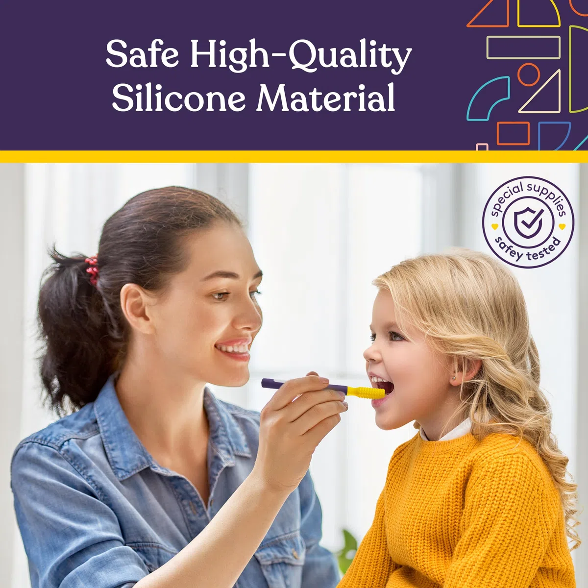 Special Supplies Buzz Buddy Oral Stimulation Kit with 6 Soft Textured Interchangeable Heads, Calm Sensory Needs, Support Speech, And Stimulate Self Feeding, Gentle Vibrations