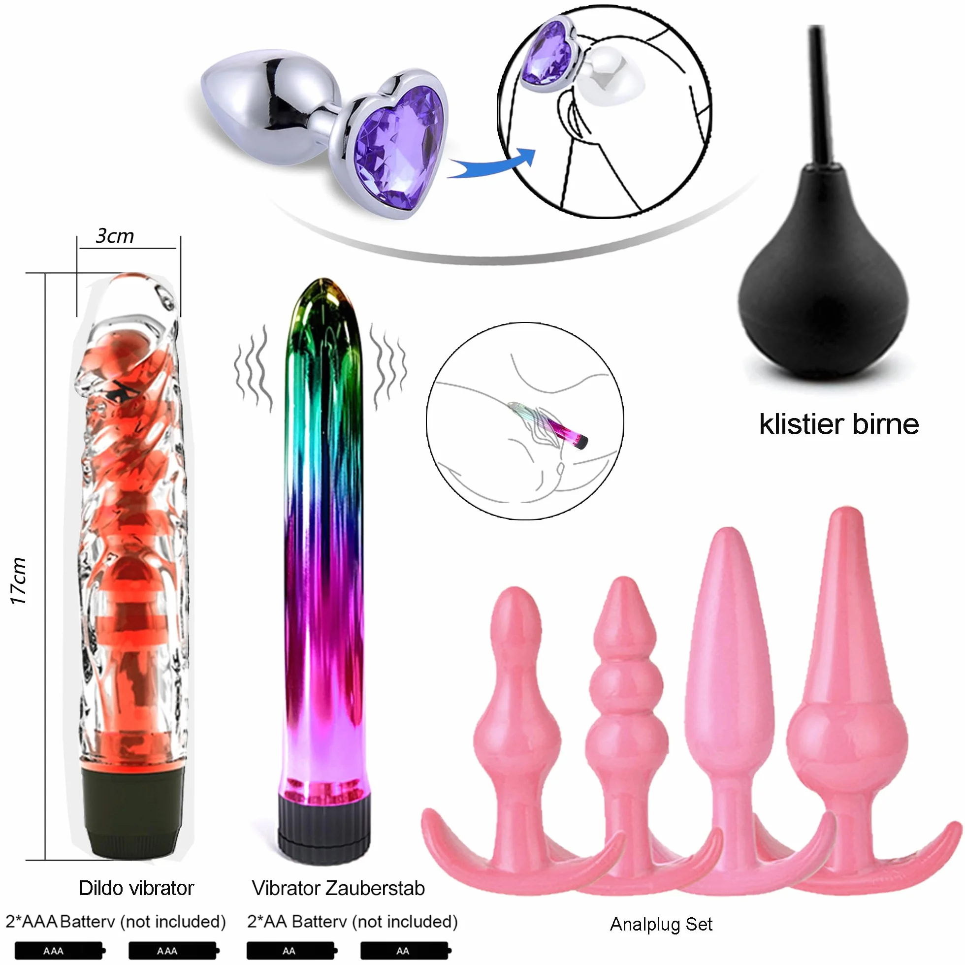 BDSM Set 32 pezzi giocattoli sessuali per coppie con manette bondage e plug anale