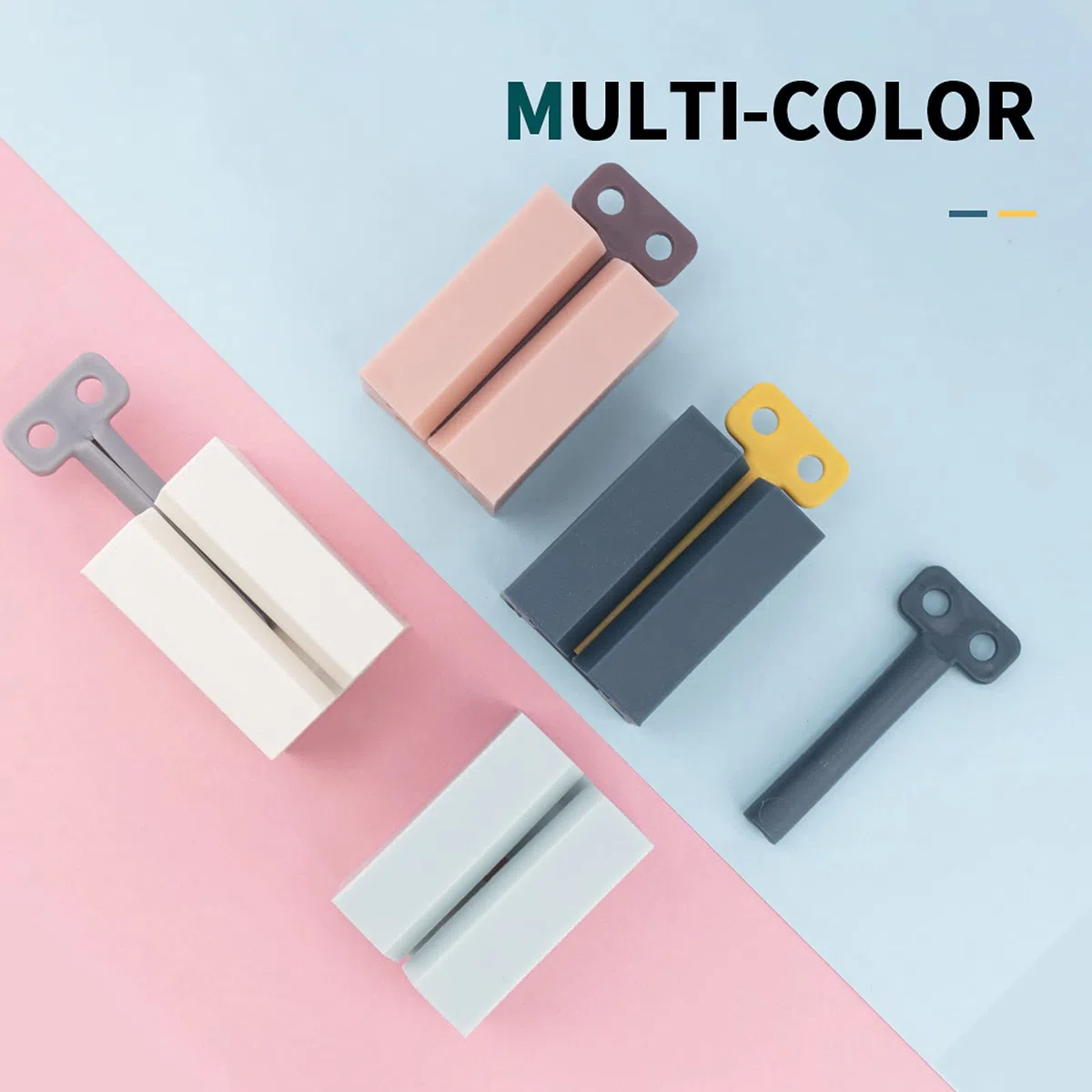 YKL 4 Pezzi Spremi Dentifricio, Spremi Dentifricio Manuale,smerigliati, Spremi Tubetto Dentifricio, Tubi in Plastica Tube Squeezer,salva dentifricio e creme (4 colori)