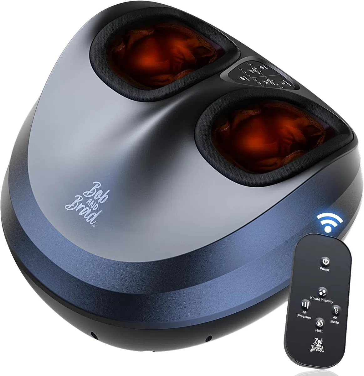 Bob and Brad Massaggiatore Piedi, Massaggiatore Piedi Elettrico con Calore, Rolling e Compressione d'Aria, Massaggiatore Plantare Shiatsu per Fascite Plantare, Muscoli Stanchi, Regali per Uomini Donne