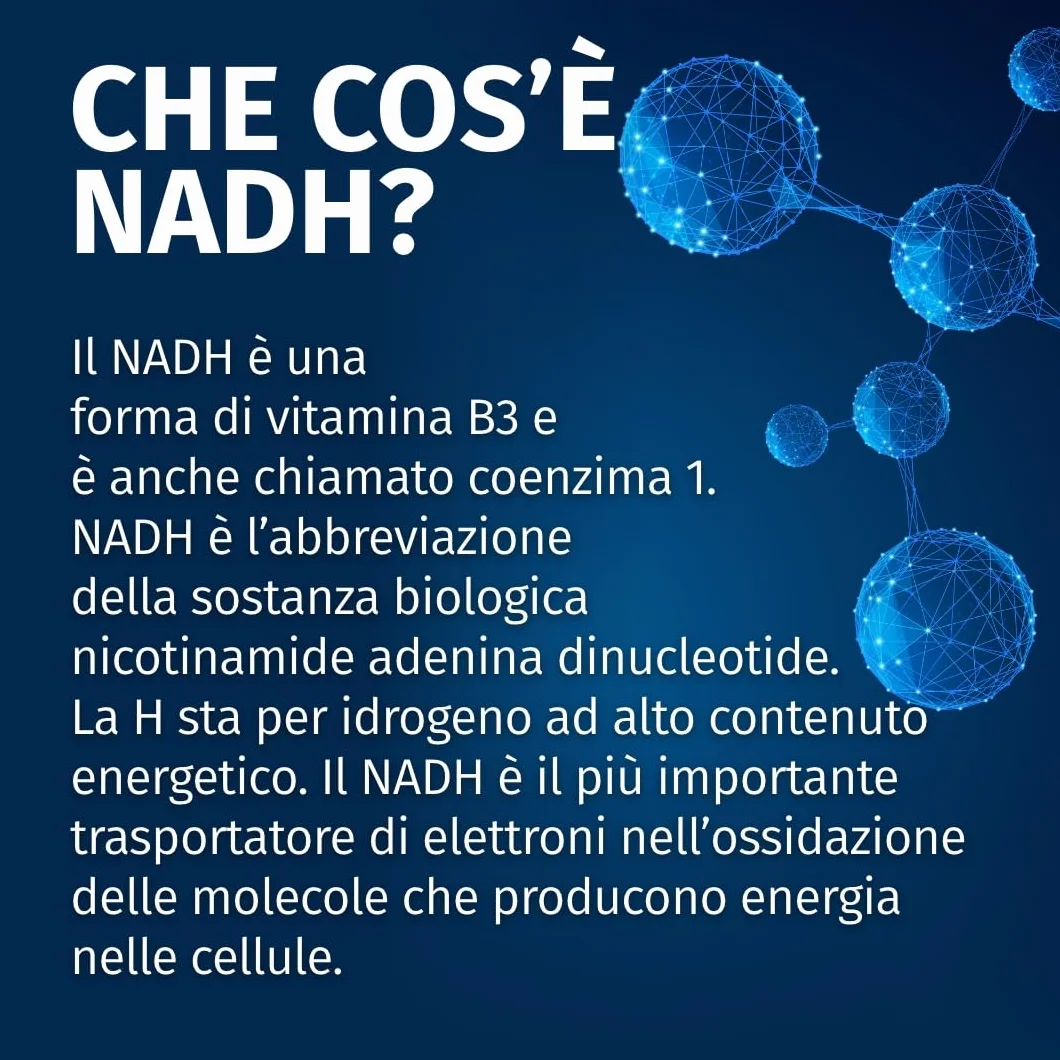 Green Naturals NADH 50mg 60 capsule vegano Germania