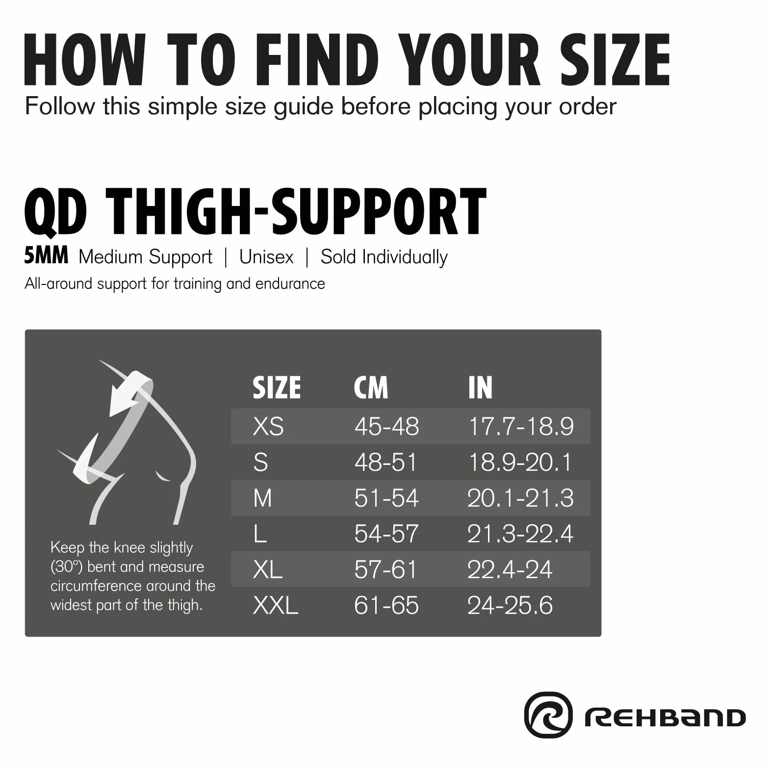 Rehband 7740 Supporto Coscia Uomo