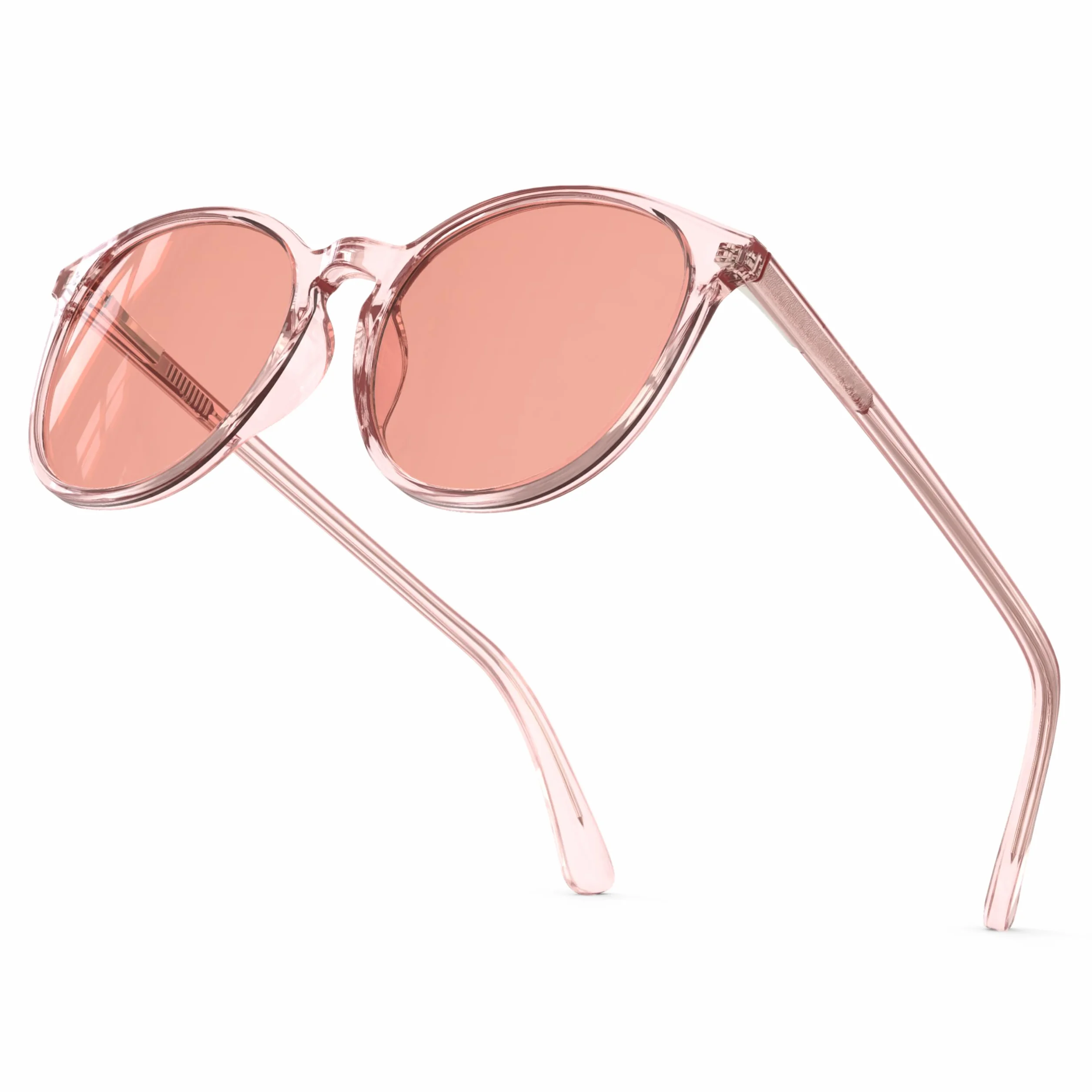 Bloomoak Occhiali FL-Flex per emicrania rosa, 53 mm, per sensibilità alla luce e fotofobia