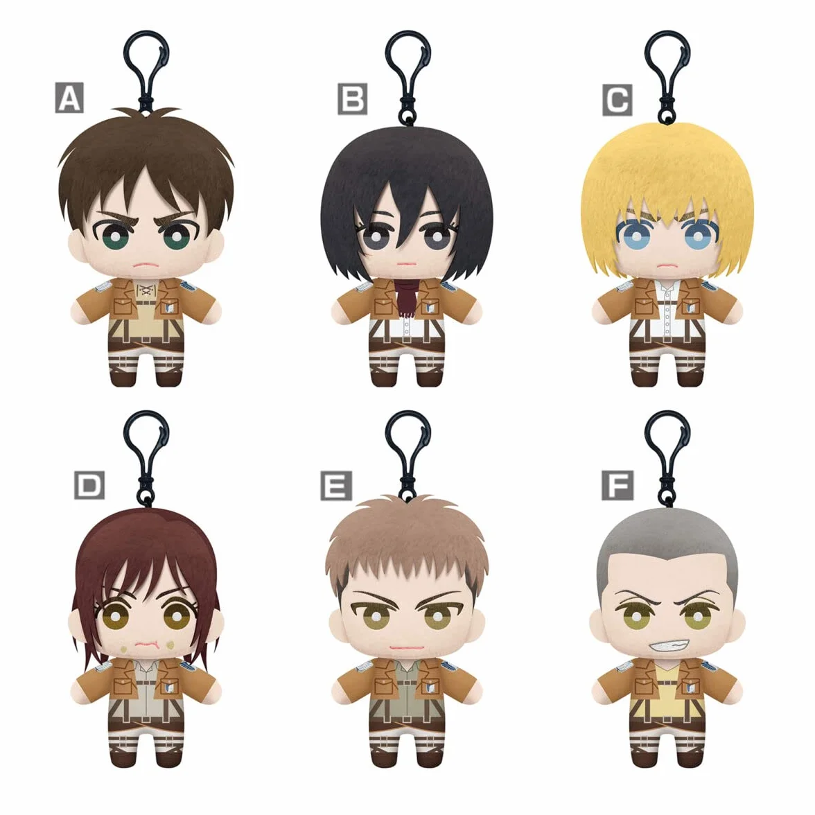 Banpresto Attack On Titan Tomonui Plush Assort Series 1 15 cm Multicolore