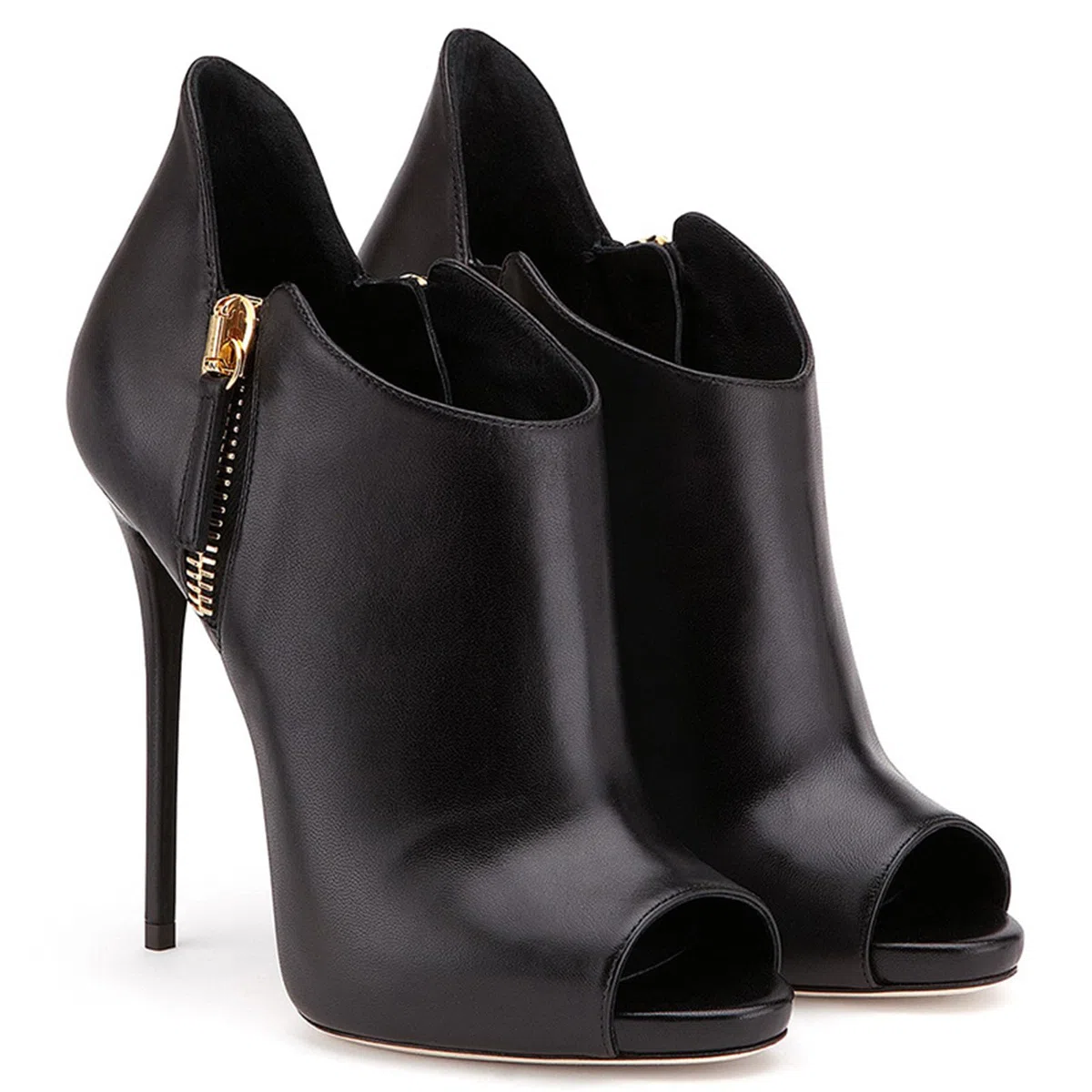 12CM/4.72IN Open-Toe Sandali Sexy Lato Cerniera Donna Modello Versatile Catwalk Tacchi Alti