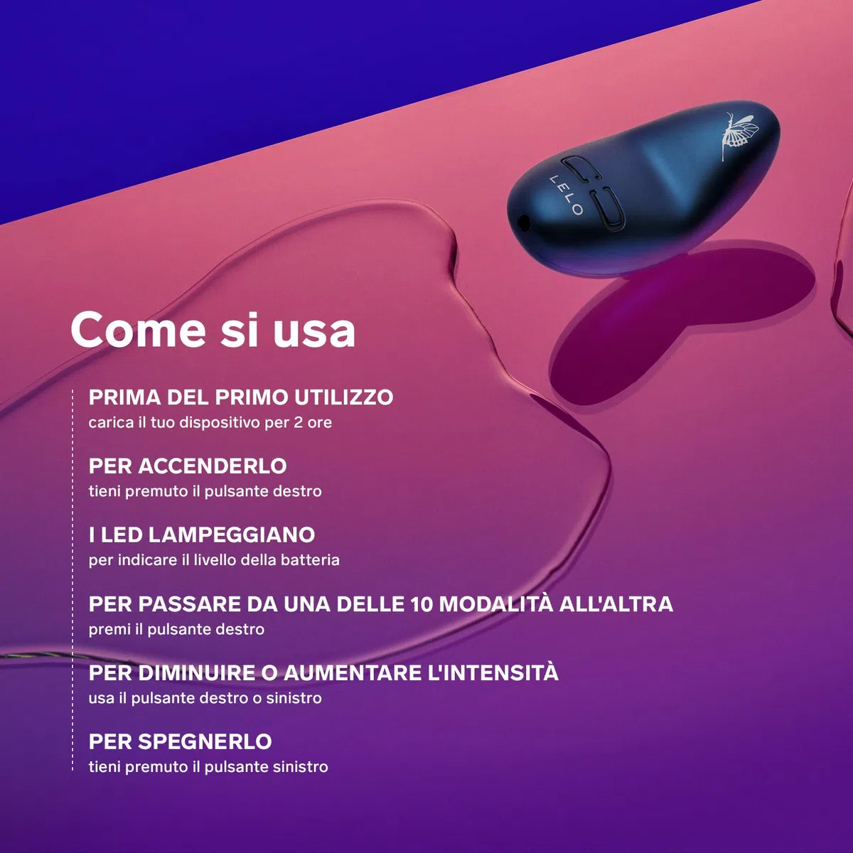 LELO NEA 3 Piccolo Massaggiatore Femminile Stimolatore Clitorideo Vibratore Donna Mini Vibratore Vibratori a Proiettile per Donne con 10 Modalità di Piacere e Intensità Variabile, Pitch Nero