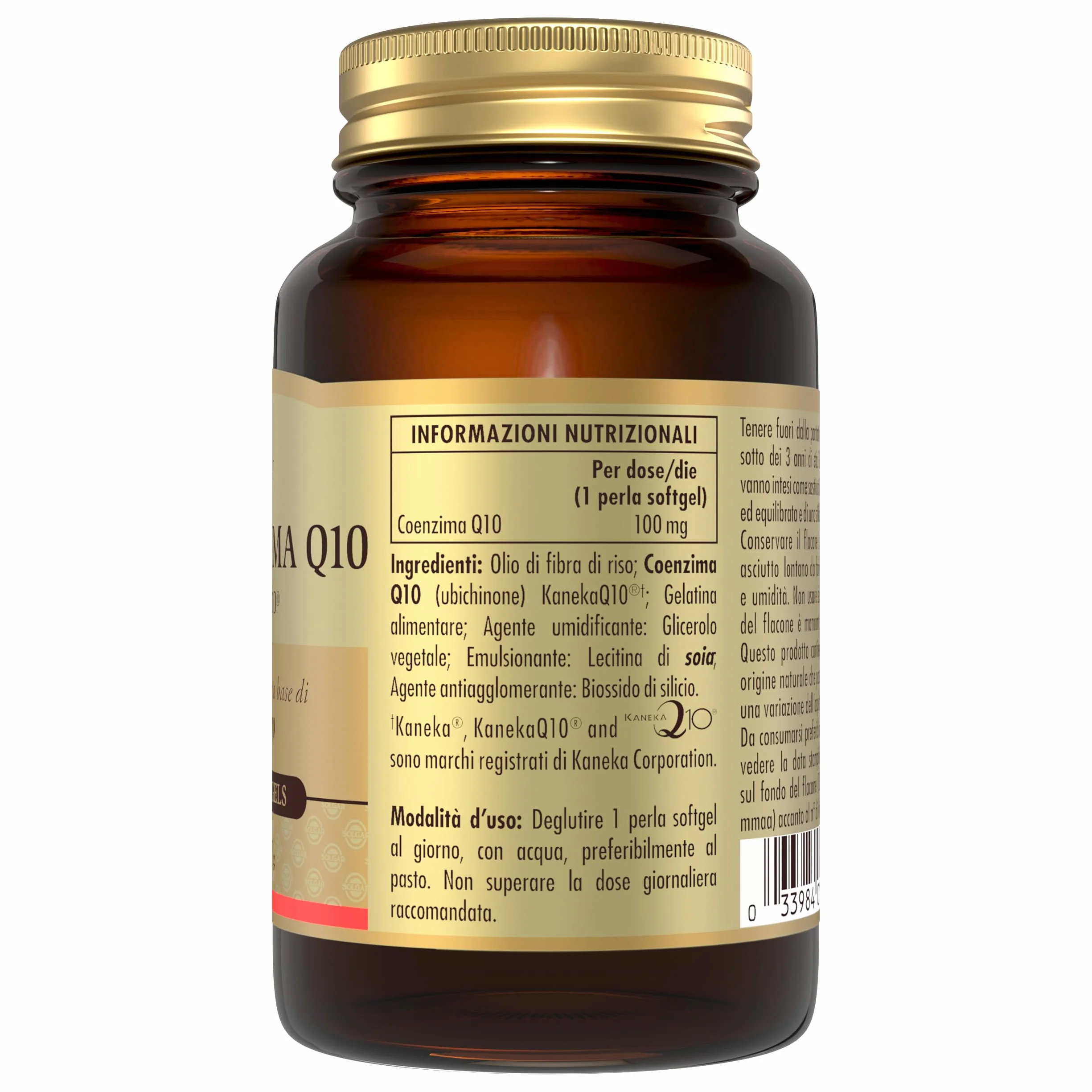 Solgar MAXI COENZIMA Q10 30 perle 100 mg KanekaQ10® funzione mitocondriale