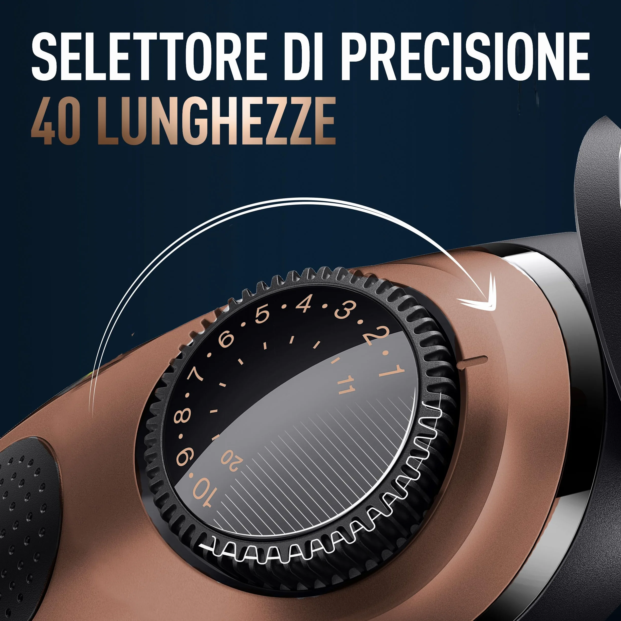 King C. Gillette Rasoio Elettrico Barba Pro, Regolabarba Uomo, 40 Impostazioni di Lunghezza, Lame Affilate, Pettini Regolatori, Testine Lavabili