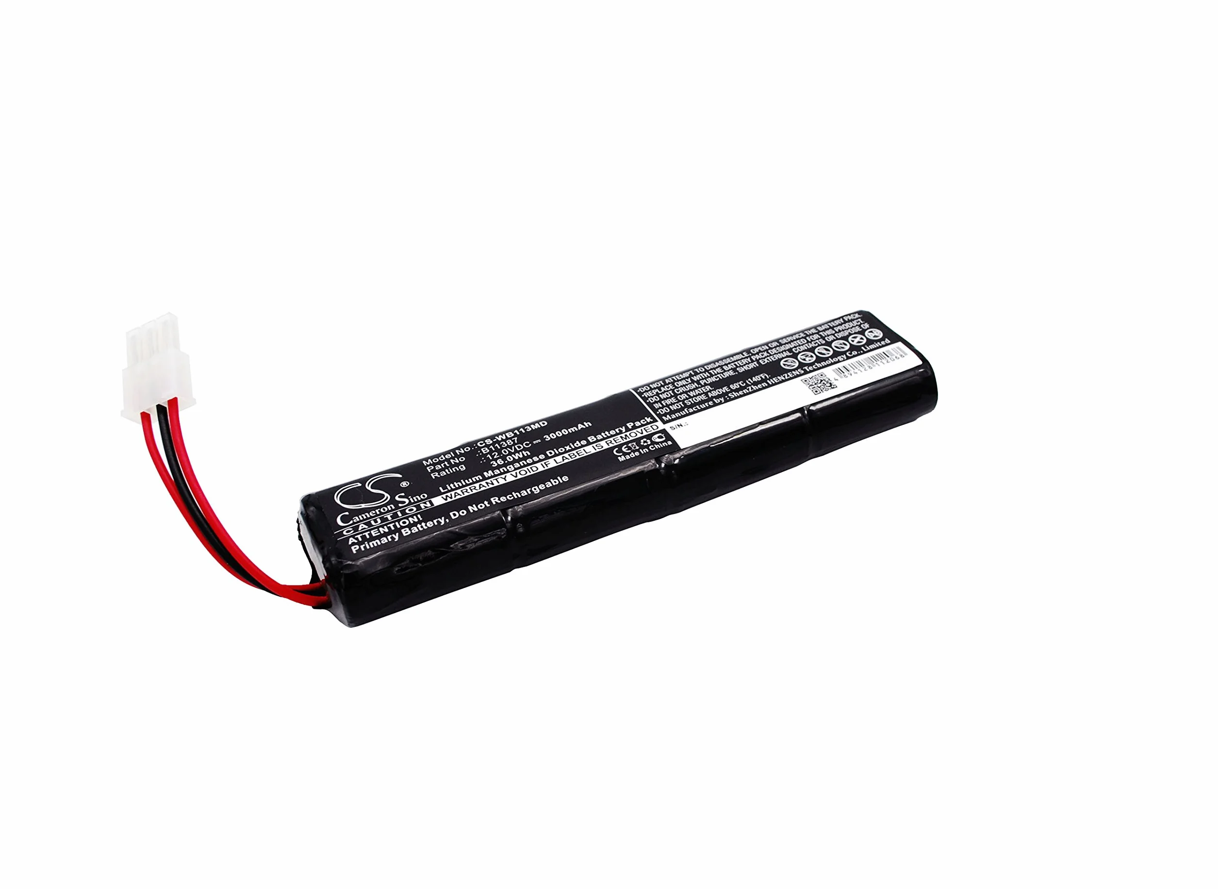Batteria 3000mAh compatibile con AED 10, AED 10 Defibrillator, AED 10 Jump Start, AED10, Grason Stadler AED 10 Jump Start, Lifequest, Powerstick 2, SCHILLER