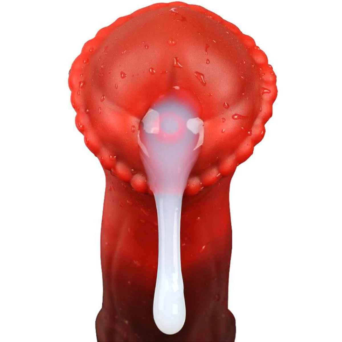 Nothosaur Conola con tubo per sperma, plug anale in silicone, butt plug per principianti ed esperti, taglia L (lunghezza 30 cm)