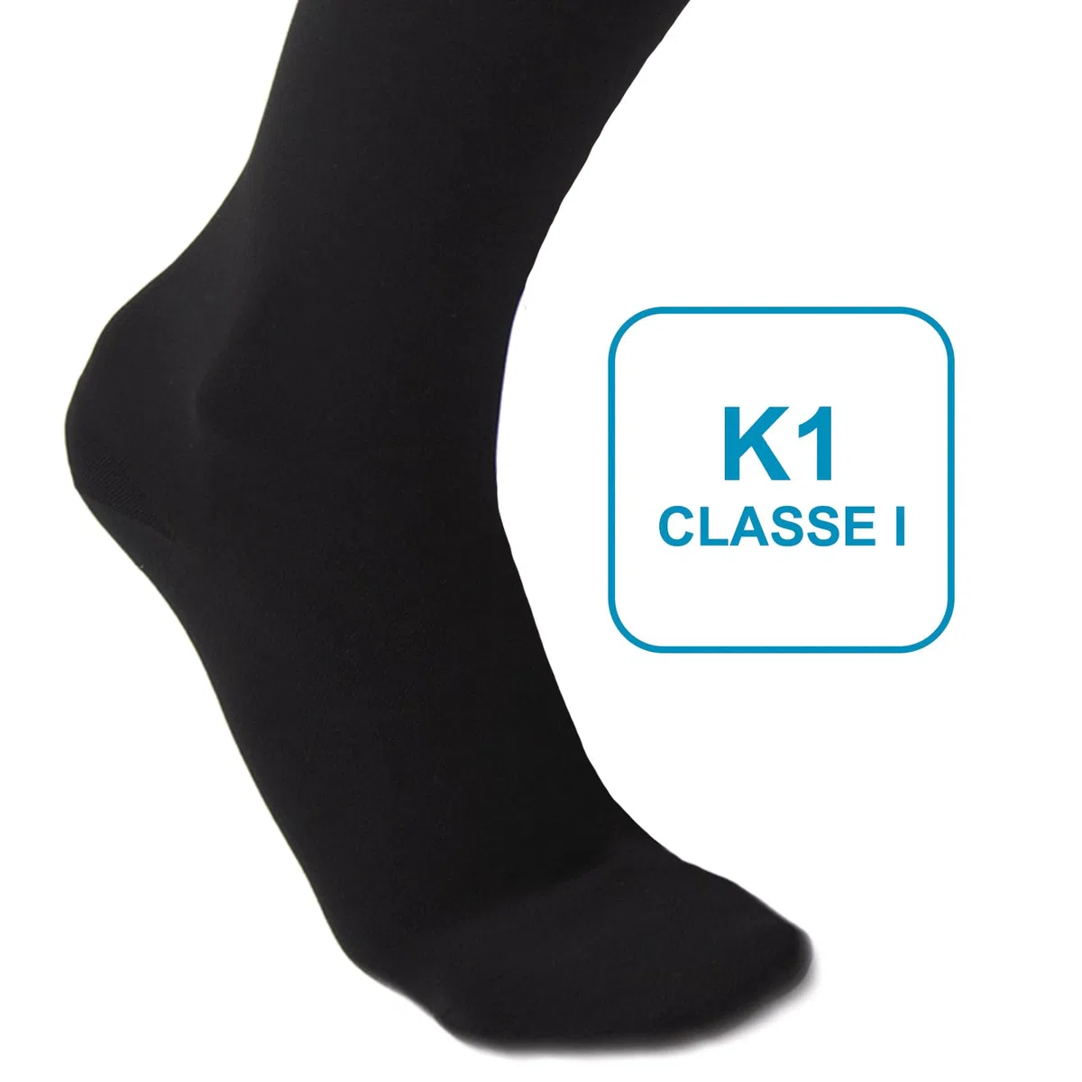 Beman 409C - Collant Medicali K1 Classe 1, Compressione Graduata 15-21 mmHg, Punta Chiusa Unisex, Tallone Rinforzato e Cuciture Piatte, Elastici Resistenti