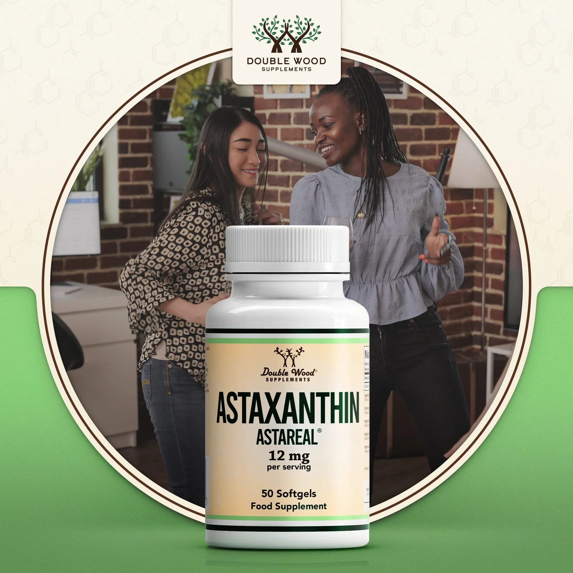 Astaxantina 50 Capsule Softgel 12mg Integratore Antiossidante Non-OGM Senza Glutine