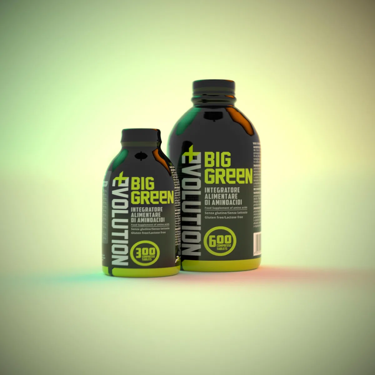 Big Green Evolution, 9 aminoacidi essenziali + Ornitina α-chetoglutarato (OKG) (600 Compresse)