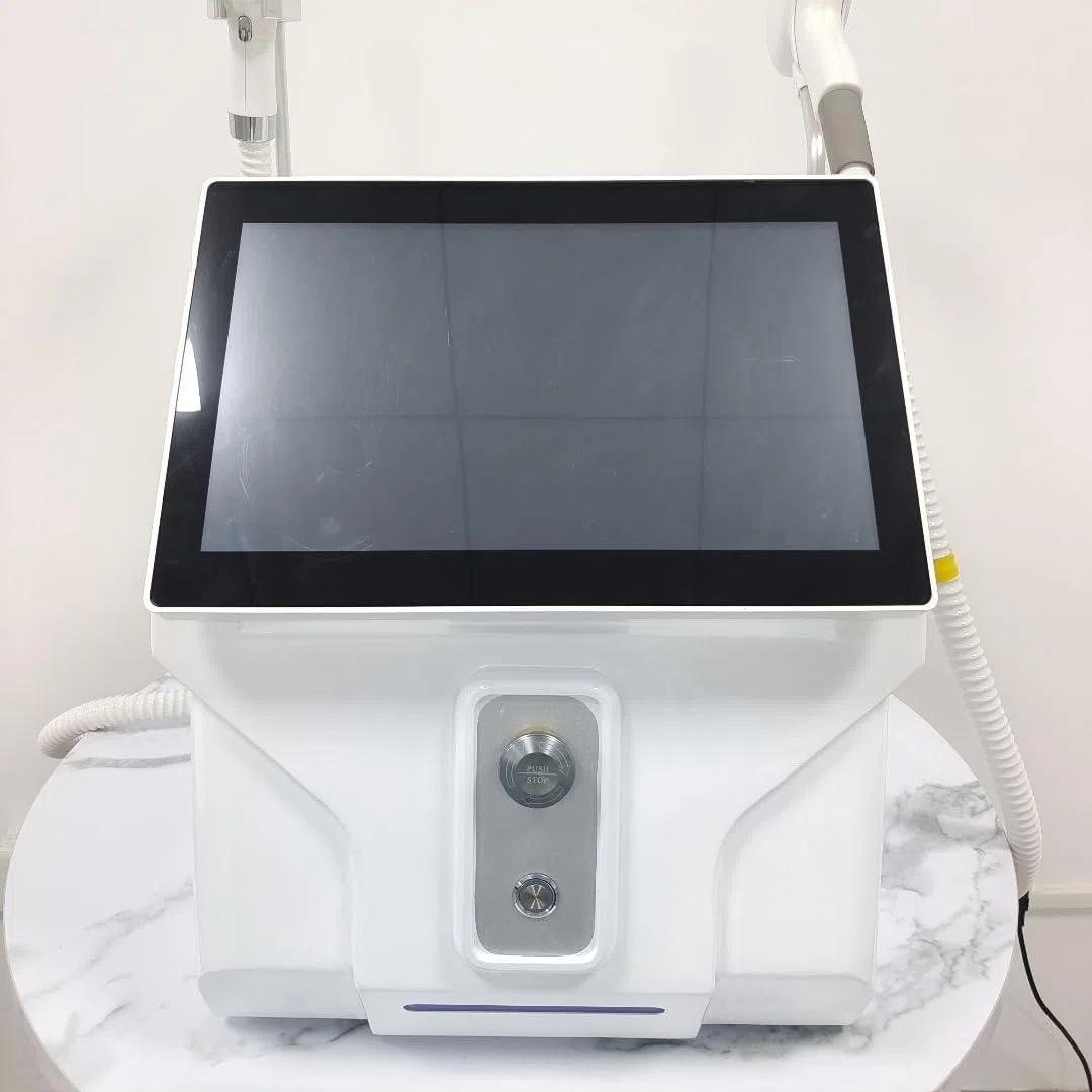 2025 NUOVO 2IN1 Ice Titanium Diode Laser Body Face Hair Removal Machine Permanente Pinless 6BAR