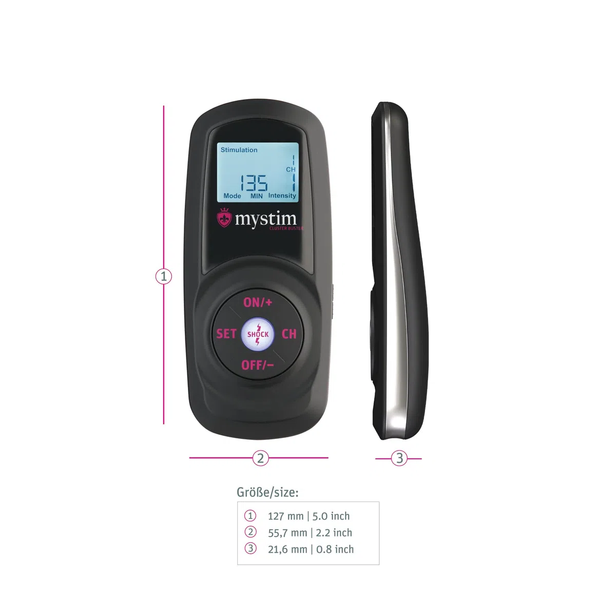 Mystim - Cluster Buster Wireless ESTIM Device Starterkit elettrostimolazione erotica